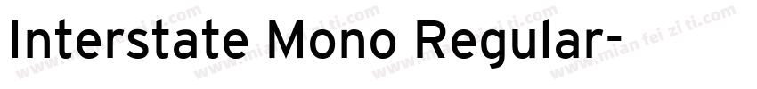 Interstate Mono Regular字体转换